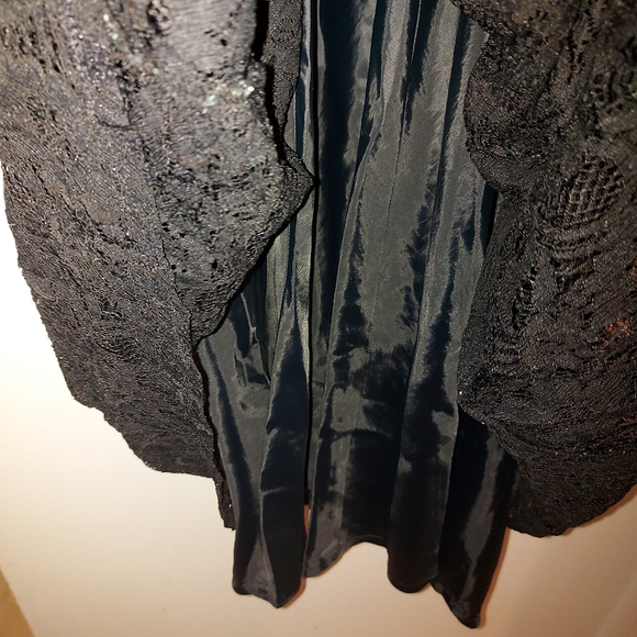 Calvin Klein Long Black Lace Dress - Picture 15 of 15